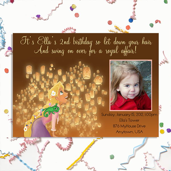 Tangled Invitation Layout