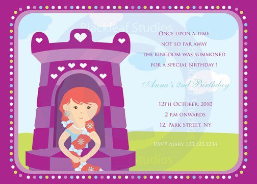 Tangled Invitation Template