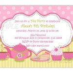 Tea Party Invitation Templates