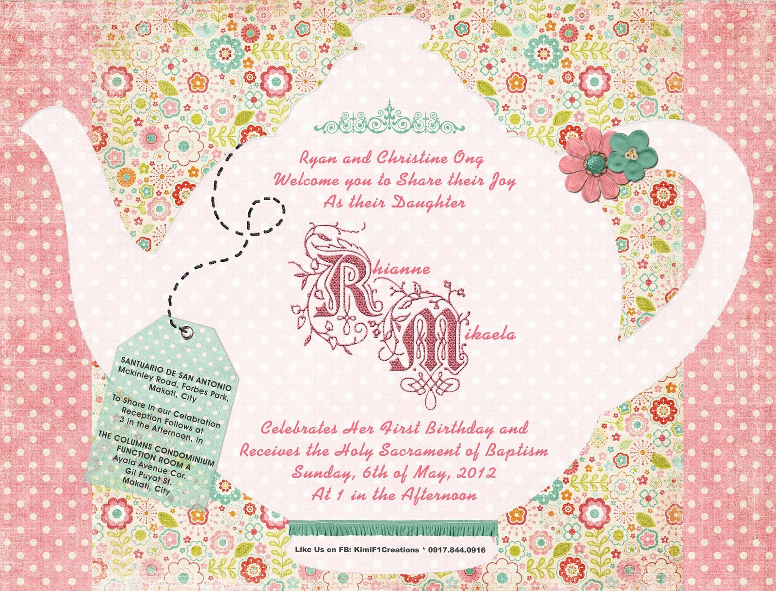 Tea Party Invitation Templates