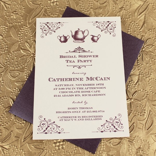 Tea Party Invitations Templates Free