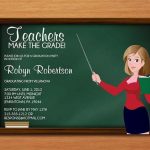 Teacher Graduation Party Invitation