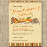 Thanksgiving Potluck Invitation