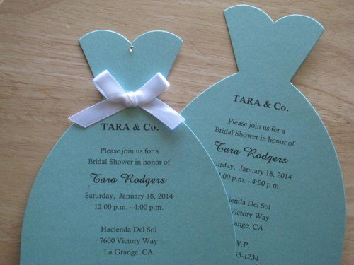 Tiffany And Co Wedding Shower Invitations