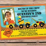 Tonka Birthday Invitation