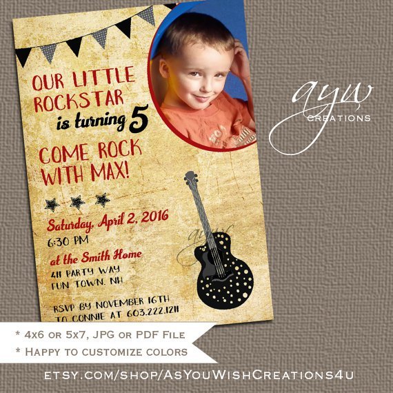 Tween Party Invitations Rustic