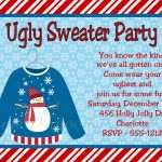 Ugly Christmas Sweater Party Invitation Templates