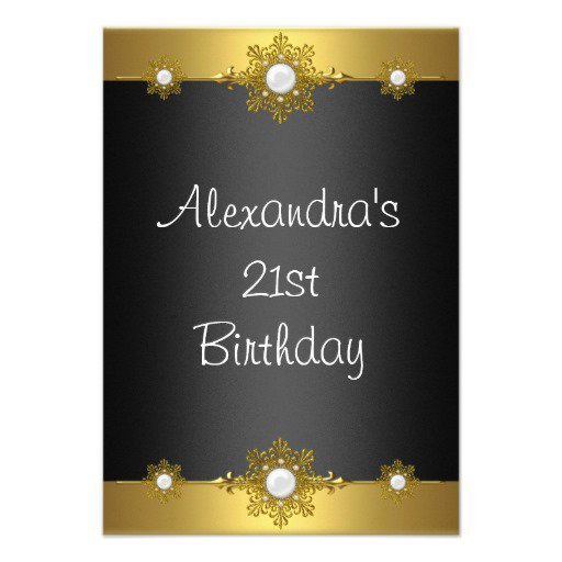 Unique Elegant Birthday Invitations