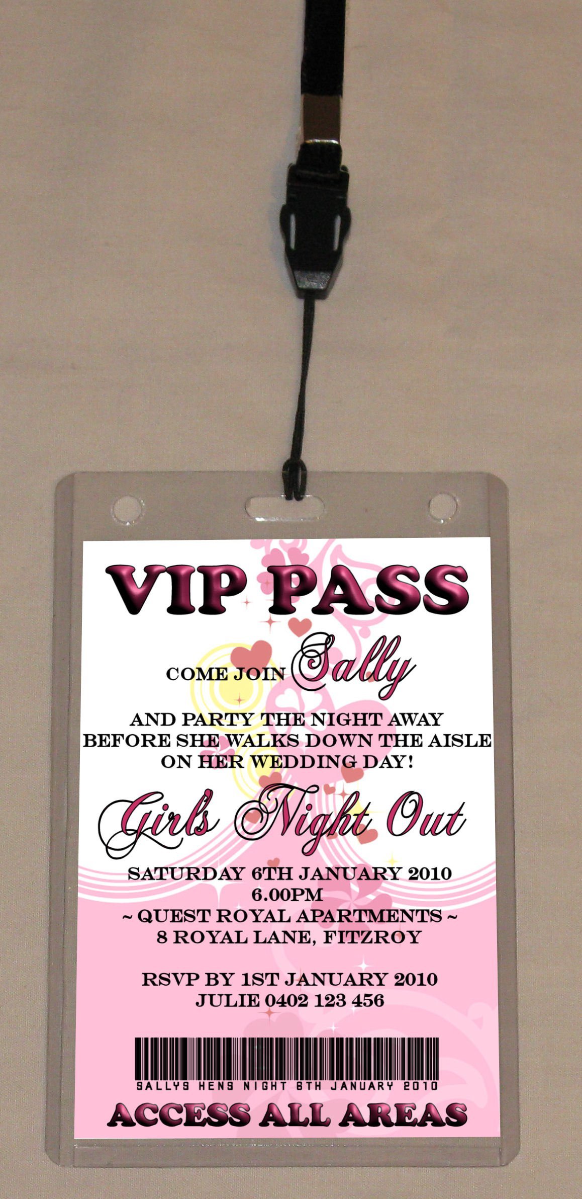 Vip Party Invitation Wording