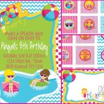 Water Park Invitation Templates Blank