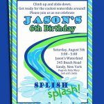 Water Party Invitation Wording