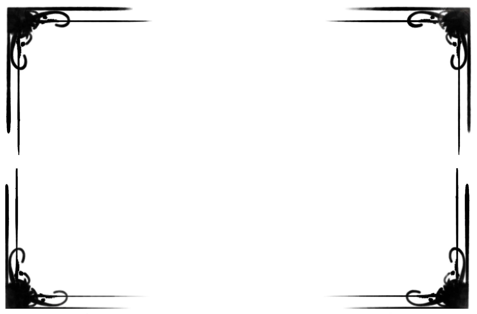 Wedding Invitation Borders Black And White