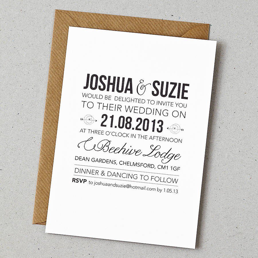 Wedding Invitation Envelope Template Free