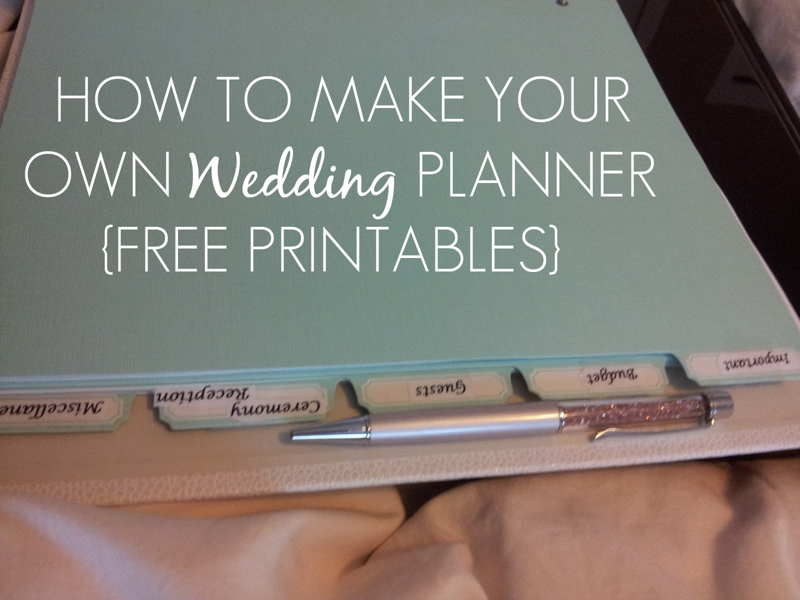 Wedding Planner Binder Free Printables