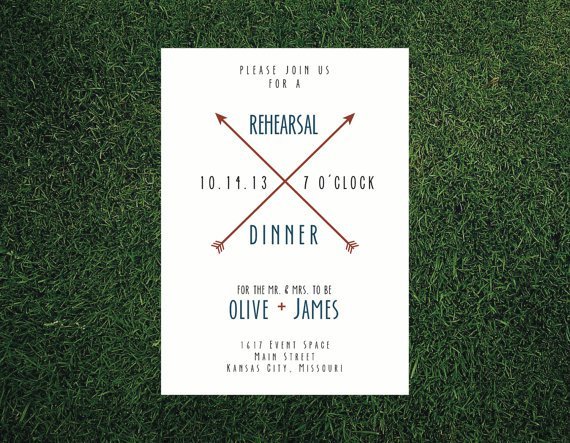 Wedding Rehearsal Dinner Invitation Wording