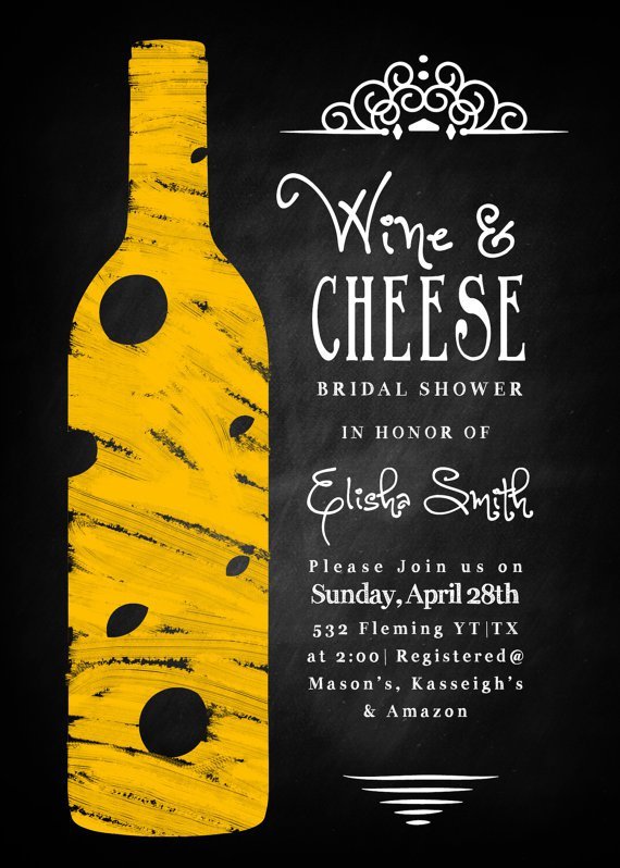 Wine And Cheese Party Invitations