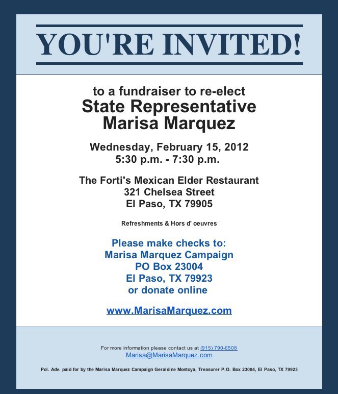 Wording For Fundraising Event Invitation