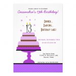 13th Birthday Invitation Templates