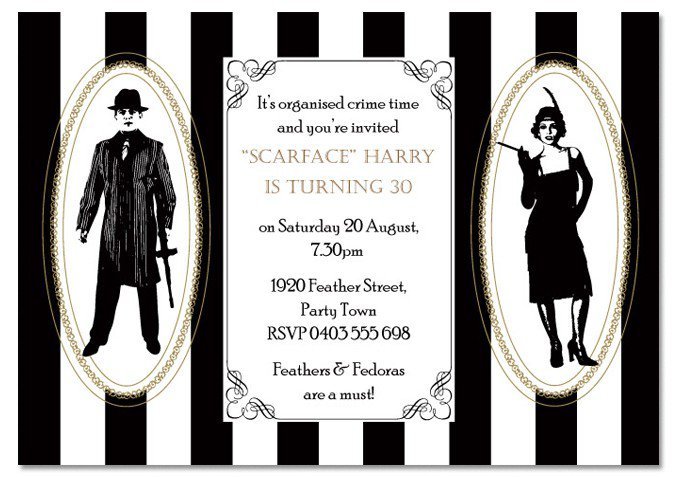 1920s Invitation Wording