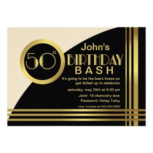 1920s Style Party Invitations
