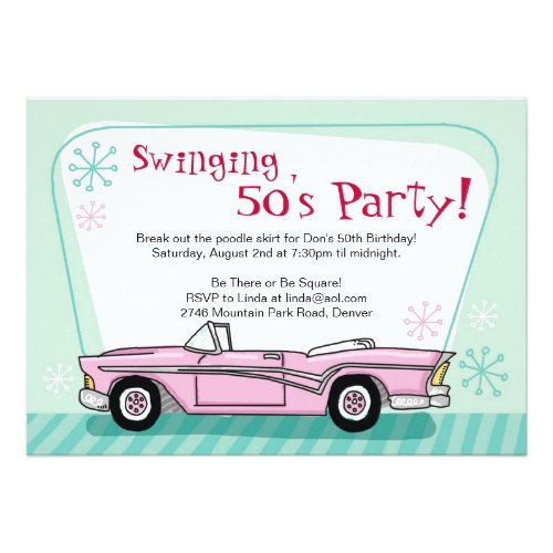 1950 Invitation Wording