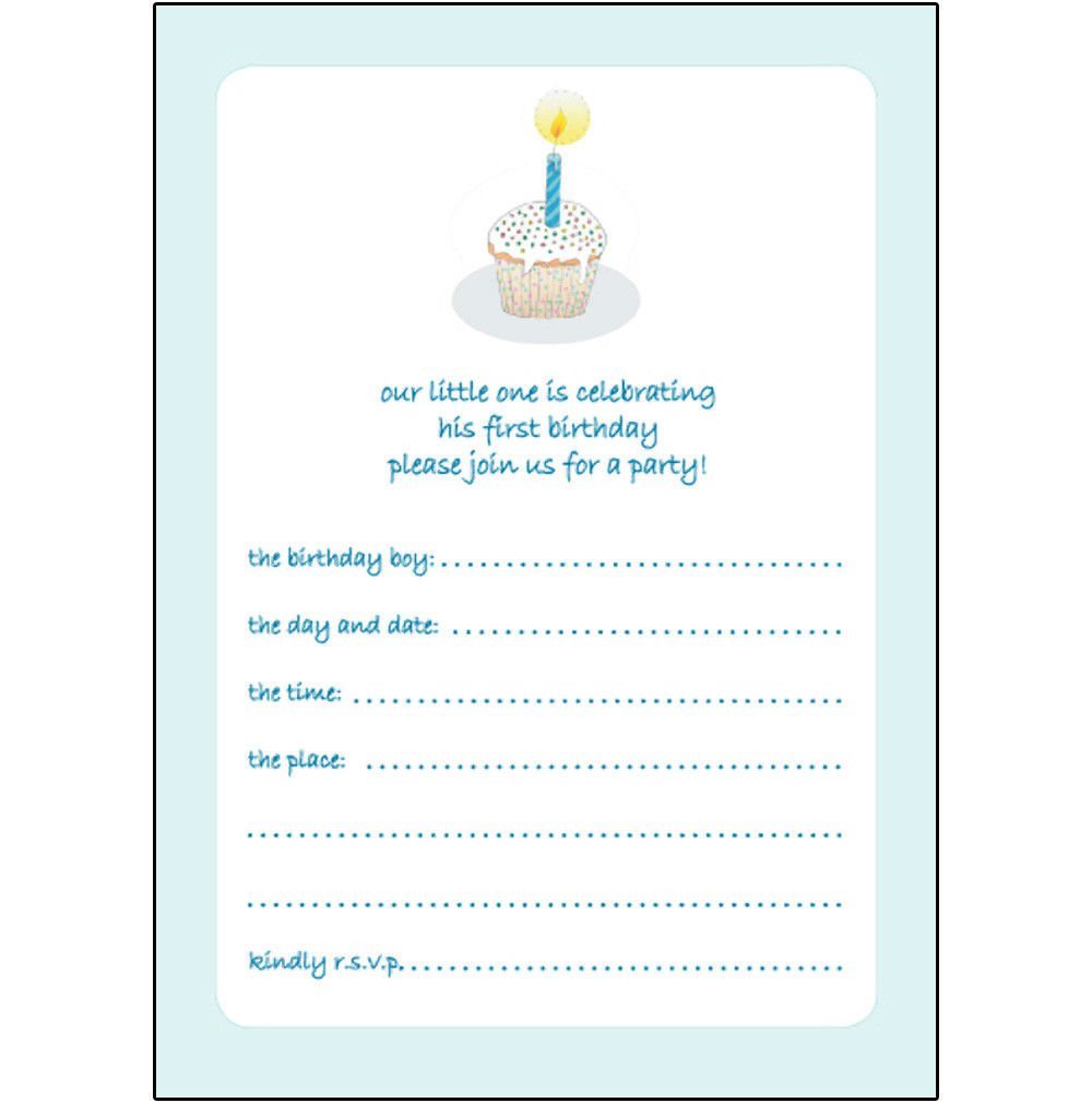 1 Year Old Party Invitations