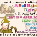 2nd Birthday Invitation Tea
