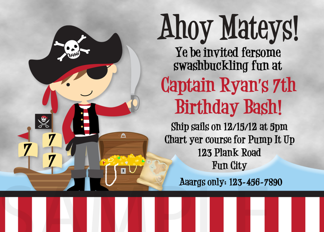 4th Birthday Party Invitations Boy