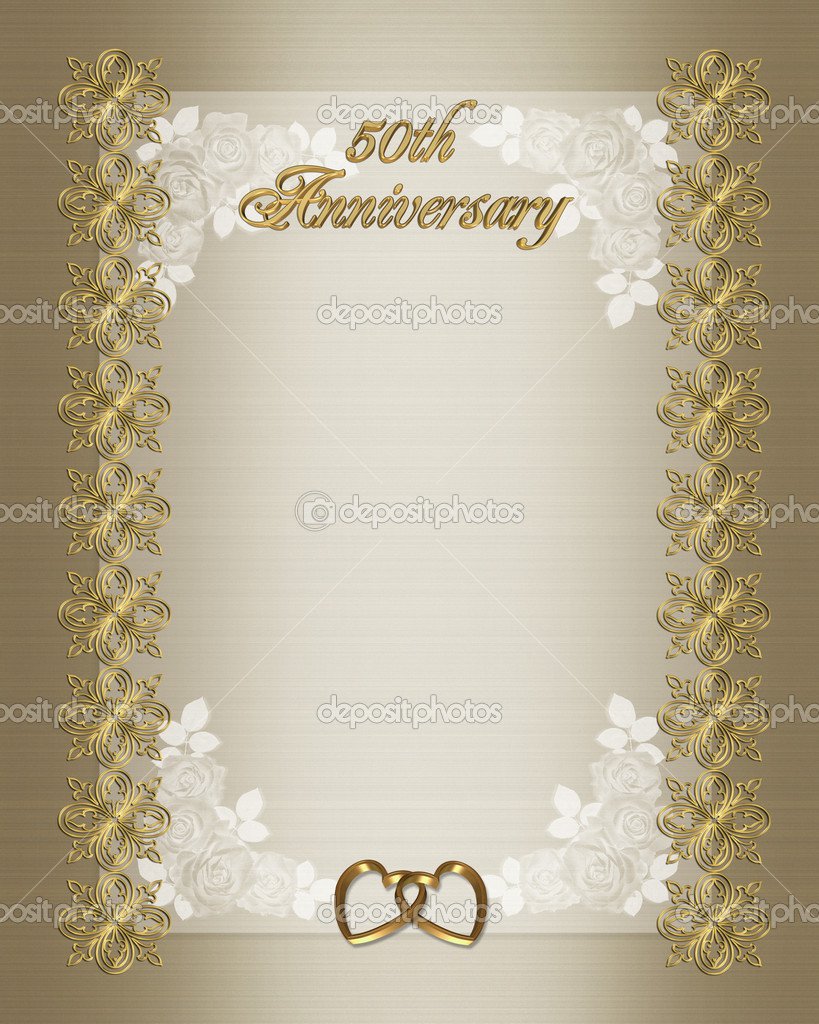 50th Anniversary Invitation Backgrounds