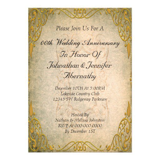 50th Anniversary Invitation Templates Free