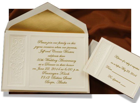 50th Anniversary Invitations Casual