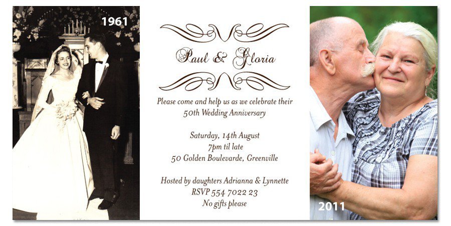 50th Anniversary Open House Invitations