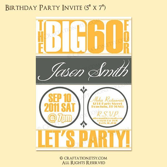 50th Birthday Ecard Invitations