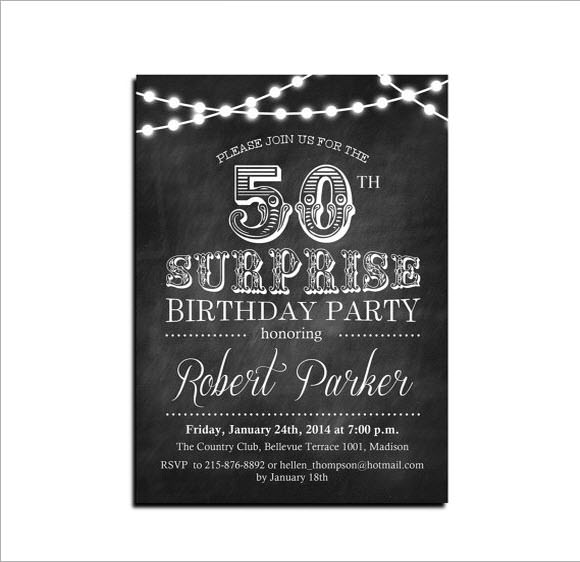 50th Birthday Invitation Wording Examples