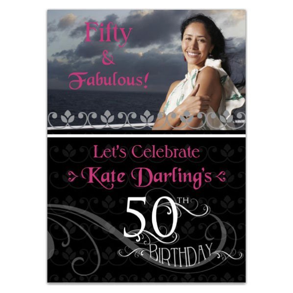 50th Birthday Invitations Flyers