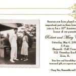 50th Wedding Anniversary Invitation Wording