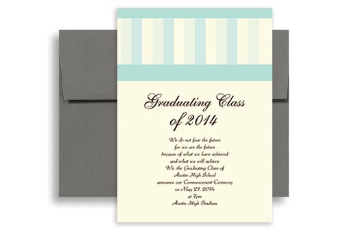 5x7 Graduation Invitation Template