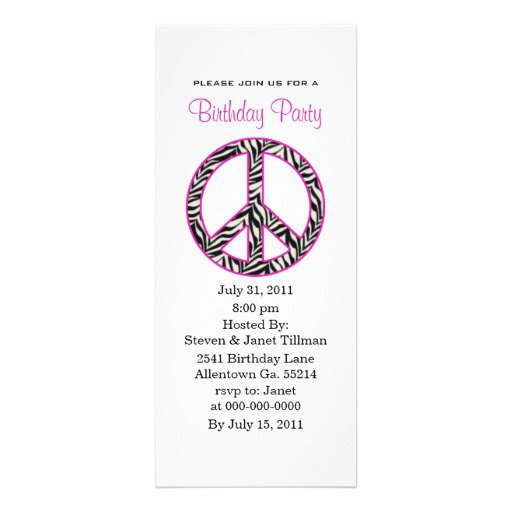 60s Party Invitations