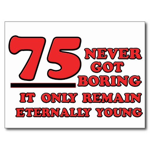 75 Year Old Birthday Invitations