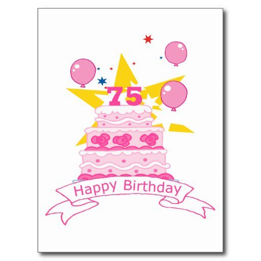 75 Years Old Birthday Invitations