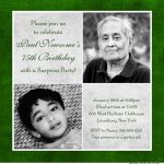 75th Birthday Party Invitations