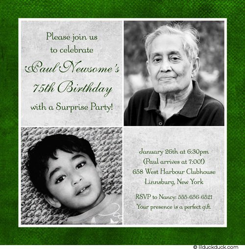 75th Birthday Party Invitations Free