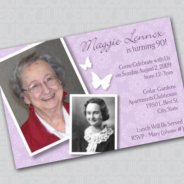 90th Birthday Party Invitation Wording Ideas