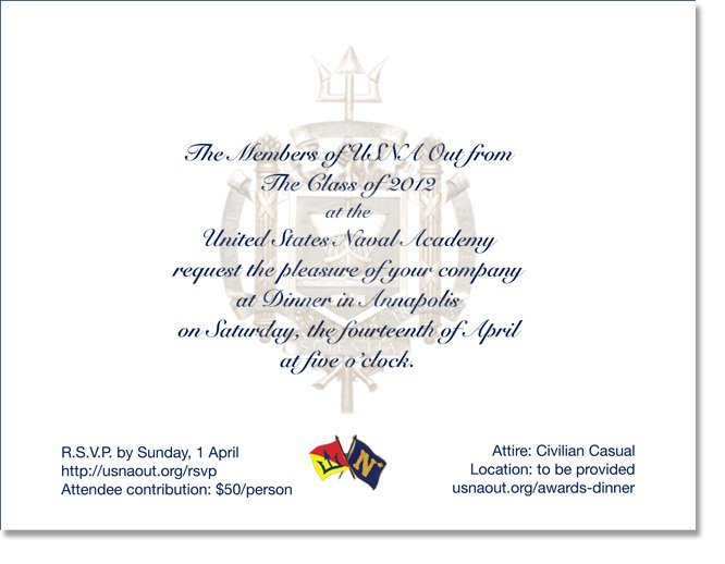 Academic Banquet Invitation
