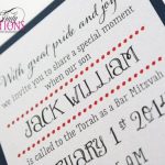Lucite Bar Mitzvah Invitations