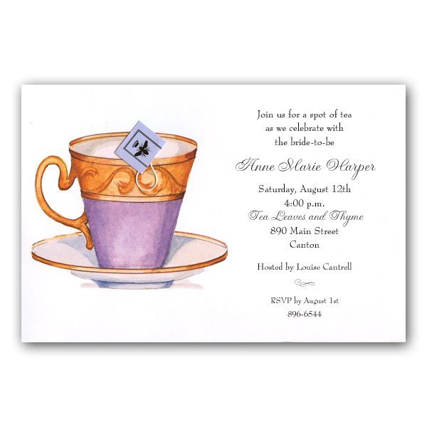 Afternoon Tea Invitation Templates