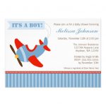 Airplane Baby Shower Invitations