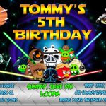 Angry Birds Birthday Invitations Personalized