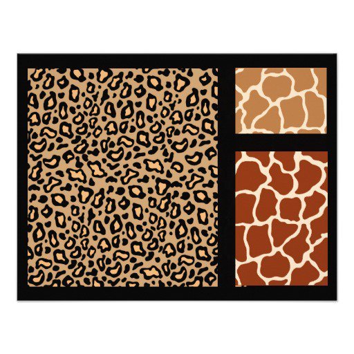 Animal Print Paper For Invitations