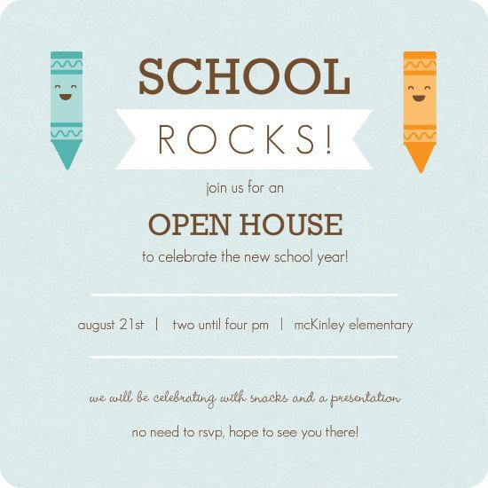 Anniversary Open House Invitations